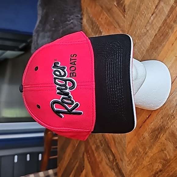 The Game Accessories Ranger Boats Hat Red And Black Bass Fishing